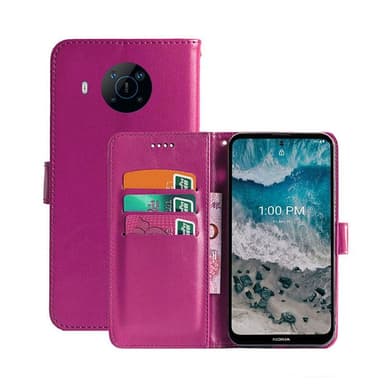 Lommebokdeksel 3-kort Nokia X100  - Rosa