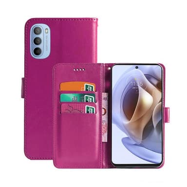 Lommebokdeksel 3-kort Motorola Moto G31  - Rosa