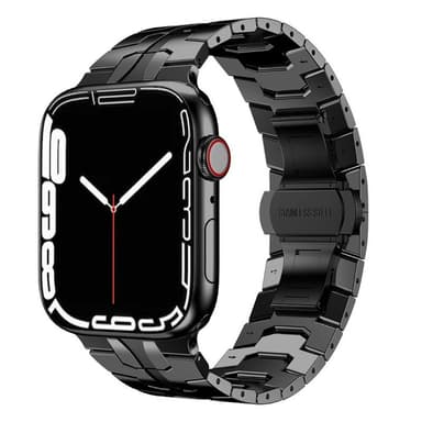 Iron Man Armbånd i Rustfritt Stål Apple Watch 7 (41mm) - Svart