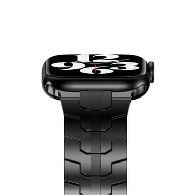 Iron Man Armbånd i Rustfritt Stål Apple Watch 7 (41mm) - Svart
