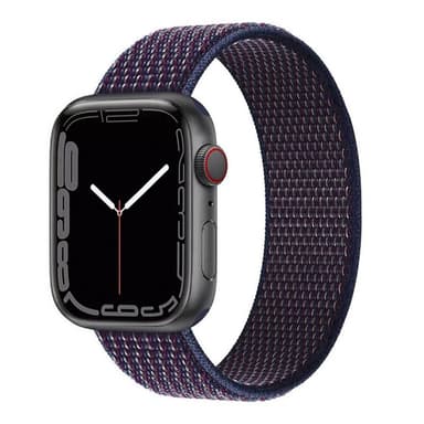 Nylon Armbånd Apple Watch 7 (41mm)-Indigo