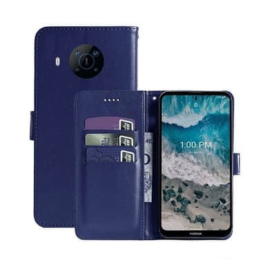 Lommebokdeksel 3-kort Nokia X100  - Mørke blå