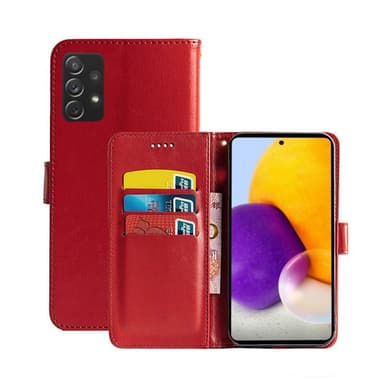 Samsung Galaxy A73 5G Lommebokdeksel 3-kort  - RØD