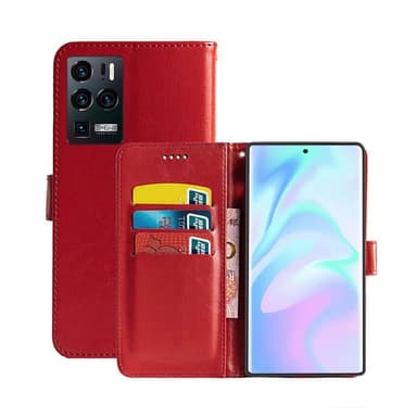 Lommebokdeksel 3-kort ZTE Axon 30 Ultra  - RØD