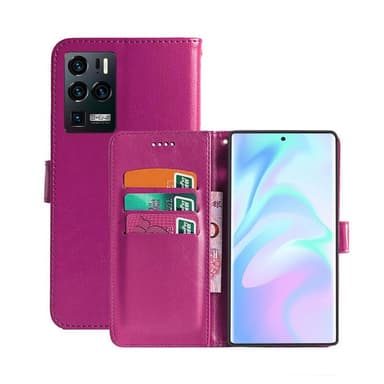 Lommebokdeksel 3-kort ZTE Axon 30 Ultra  - Rosa