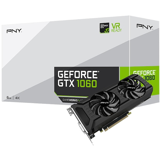 PNY GeForce GTX 1060 grafikkort 6G