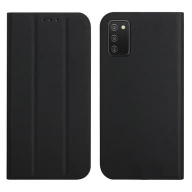 Ultratynt mobildeksel med holder til Samsung Galaxy A02s (US-version) - Svart