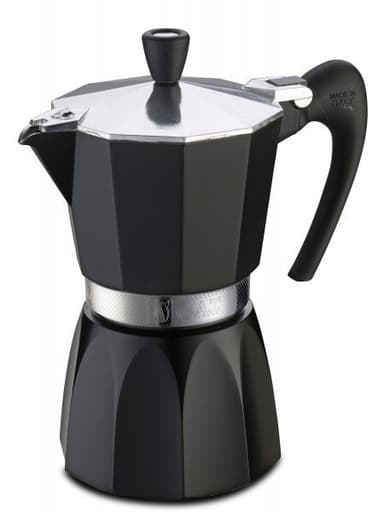 Gat espressokoker for 6 kopper, sort