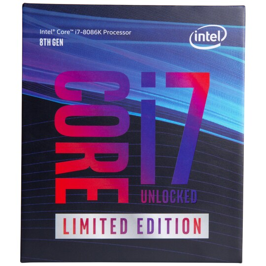 Intel Core i7-8086K Limited Edition prosessor (boks)