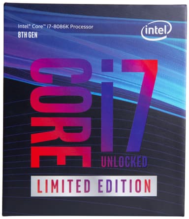 Intel Core i7-8086K Limited Edition prosessor (boks)