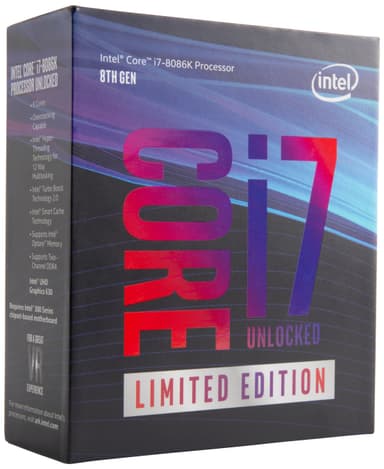 Intel Core i7-8086K Limited Edition prosessor (boks)