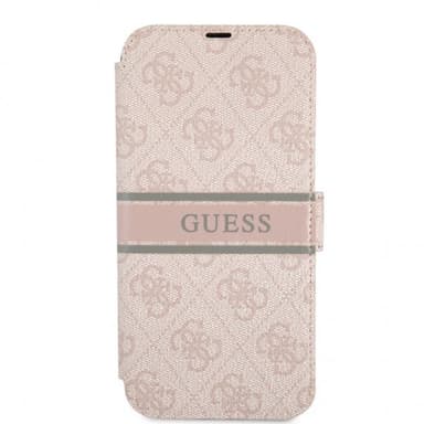 Guess iPhone 13 Pro Max Etui Printed Stripe Rosa