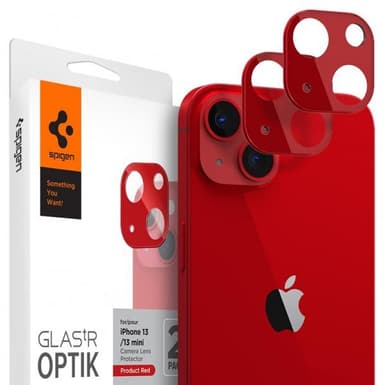 iPhone 13/iPhone 13 Mini Linsebeskyttelse Glas.tR Optik 2-pack Product Red