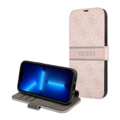 Guess iPhone 13 Pro Max Etui Printed Stripe Rosa