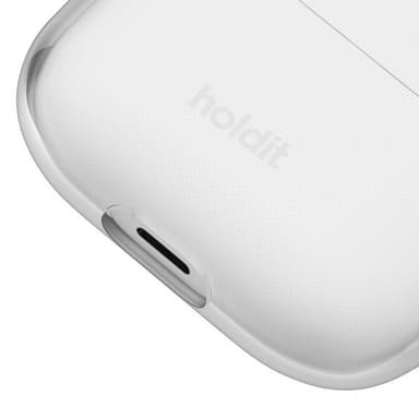 holdit AirPods Pro/AirPods Pro 2 Deksel Seethru Hvit