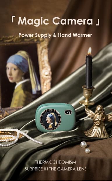Powerbank og håndvarmer Grønn
