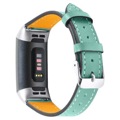 Fitbit Charge 3/4 armbånd Skinn Turkis
