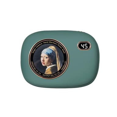 Powerbank og håndvarmer Grønn