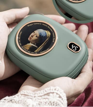 Powerbank og håndvarmer Grønn
