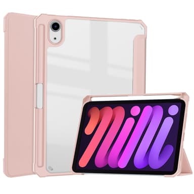 Veske med pennrom kompatibel med iPad Mini 6 Pink