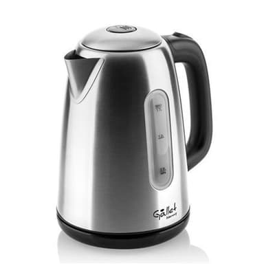 Gallet vannkoker GALBOU701 elektrisk, 2200 W, 1,7 L, rustfritt stål, 360° rotasjonsbase, rustfritt stål