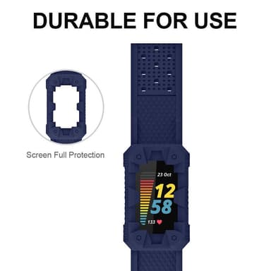 Klokkearmbånd som er kompatibelt med Fitbit Charge 5 Blue