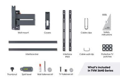Vogels COMFORT Full Motion+ TV veggfeste TVM3645 (sort)
