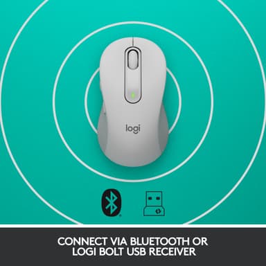 Logitech Signature M650 Large Wireless Mouse (hvit)