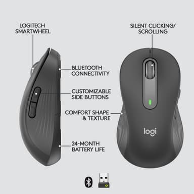 Logitech M650 L Wireless datamus (grafitt)