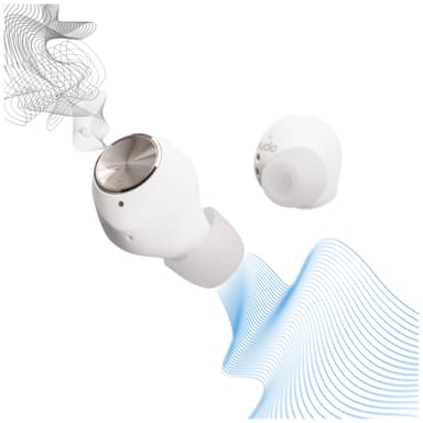 Sudio T2 helt trådløse in-ear hodetelefoner (hvit)