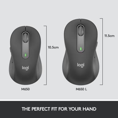 Logitech Signature M650 Large Wireless Mouse (grafitt)