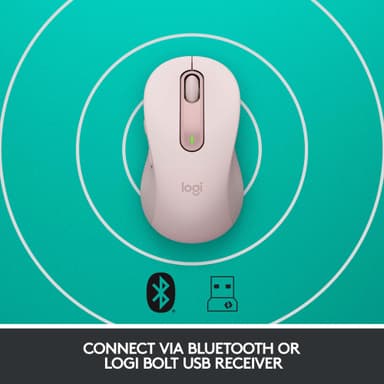 Logitech Signature M650 Large Wireless Mouse (rose)