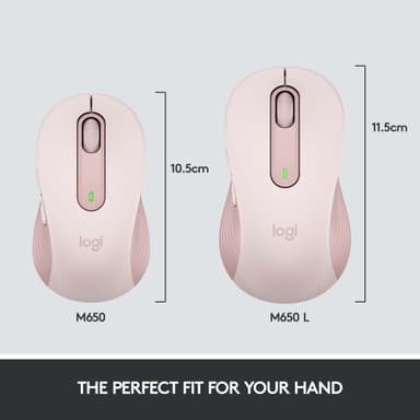 Logitech Signature M650 Large Wireless Mouse (rose)