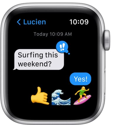 Apple Watch Nike SE 44 mm GPS (sølv alu/platinasort sportsreim)