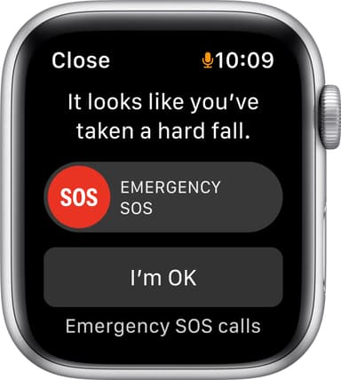 Apple Watch Nike SE 44 mm GPS (sølv alu/platinasort sportsreim)