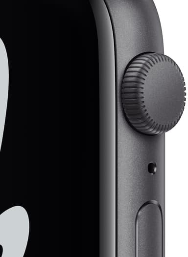 Apple Watch Nike SE 44mm GPS (grå alu/sort sportsreim)