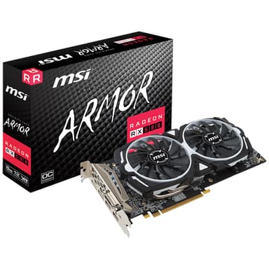 MSI Radeon RX 580 Armor OC grafikkort 8G