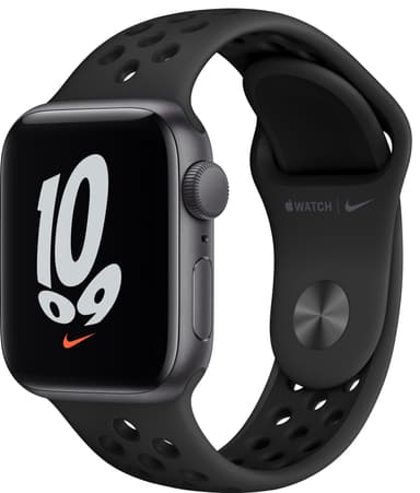 Apple Watch Nike SE 40mm GPS (grå alu/sort sportsreim)
