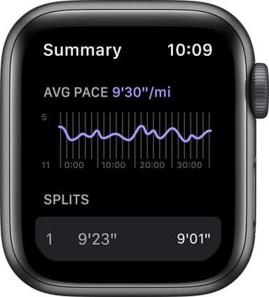 Apple Watch Nike SE 40mm GPS (grå alu/sort sportsreim)