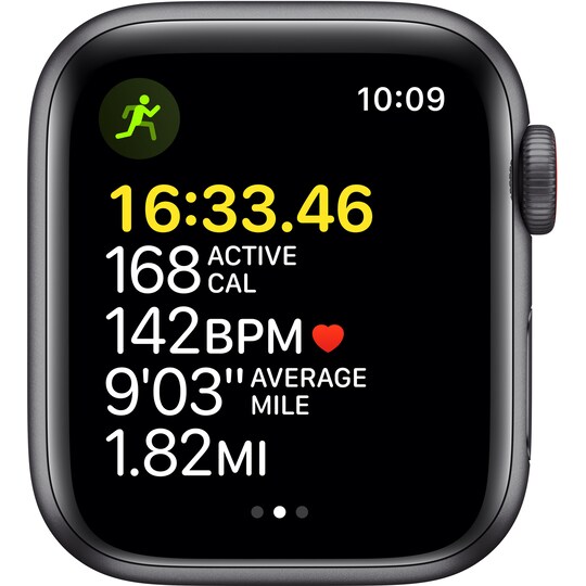 Apple Watch SE 40mm GPS+4G LTE (stellargrå alu/sort sportsreim)