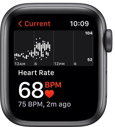 Apple Watch Nike SE 40mm GPS (grå alu/sort sportsreim)