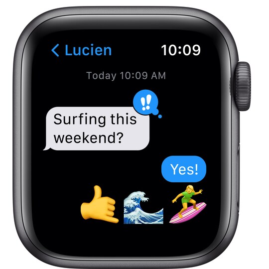 Apple Watch SE 40 mm GPS (stellargrå alu/midnatt sportsreim)