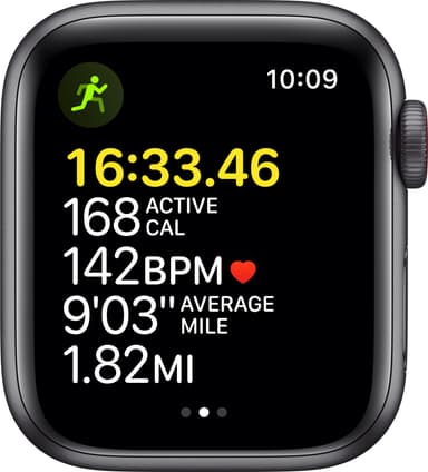 Apple Watch SE 40 mm - LTE (stellergrå alu/tornadogrå sportsreim)