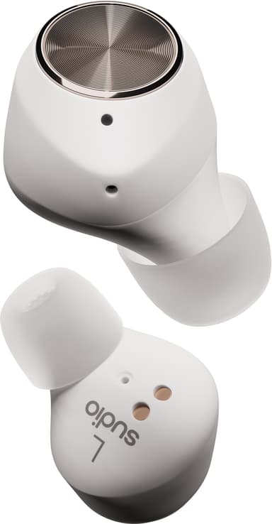 Sudio T2 helt trådløse in-ear hodetelefoner (hvit)