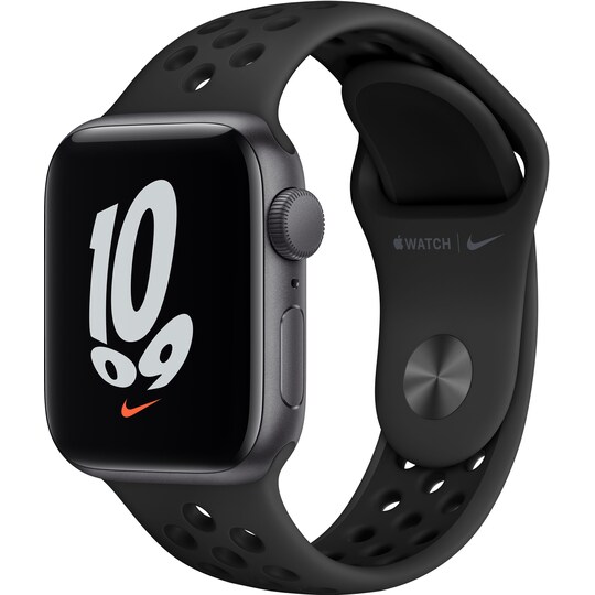 Apple Watch Nike SE 40 mm GPS(stellargrå alu/antrasittsort sportsreim)