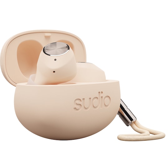 Sudio T2 helt trådløse in-ear hodetelefoner (sand)