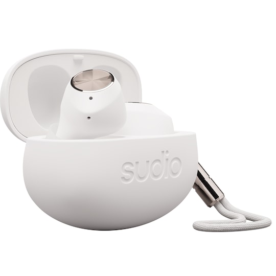 Sudio T2 helt trådløse in-ear hodetelefoner (hvit)