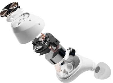 Sudio T2 helt trådløse in-ear hodetelefoner (hvit)