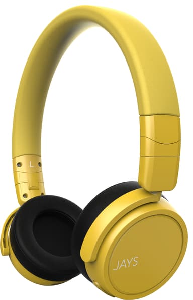Jays x-Seven trådløse on-ear hodetelefoner (gul)