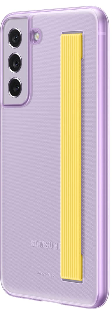Samsung Galaxy S21 FE clear strap deksel (lavender)